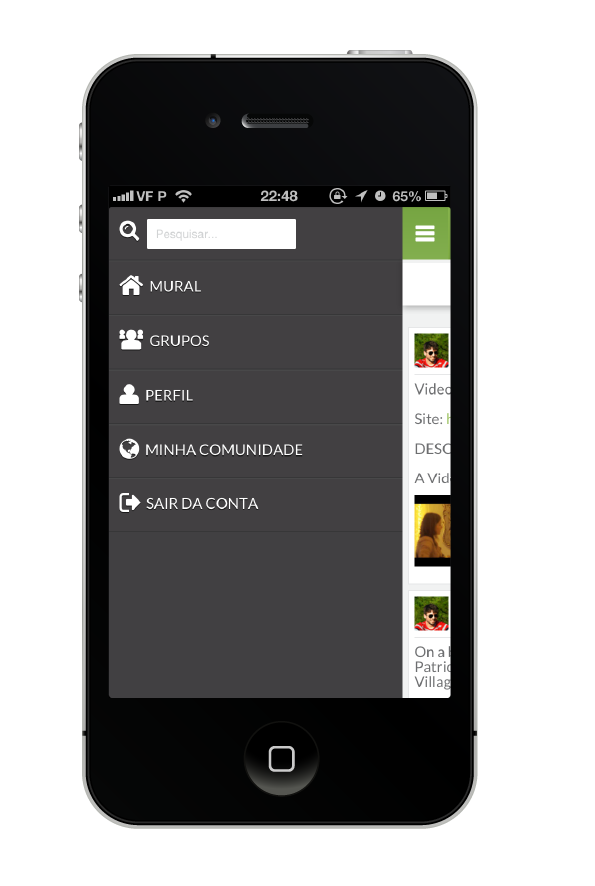 mobile iphone sapocampus app mobile design