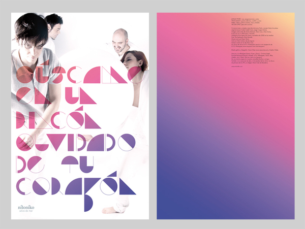 Experimental Typography barcelona nitoniko CD cover