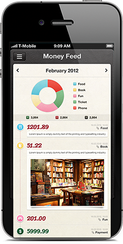 ios mobile iphone money app UI Interface chart user interface texture paper leather Icon design
