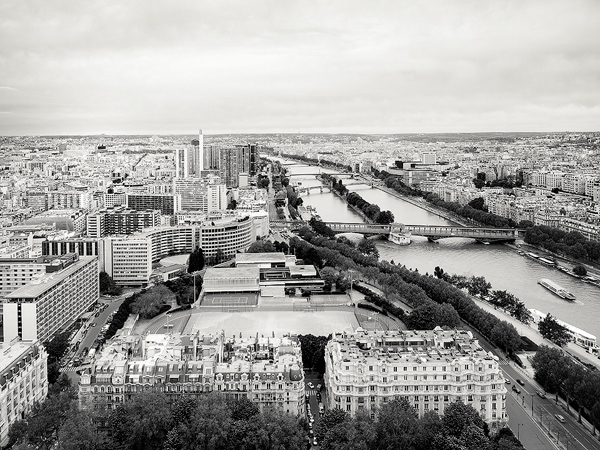 mac oller Paris cityscape eiffel tower Europe metropolis fine art black & white b&w bw
