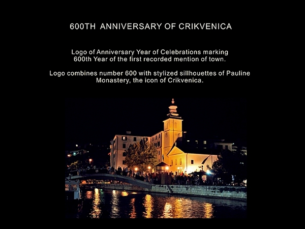 anniversary celebration crest coat of arms logo brand medieval fair Lions Crikvenica tourism monastery fort gold tradition charter