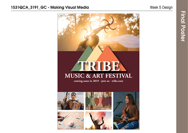 1531QCA: Week 5 - Tribe Poster Design #MVM19 #s5184752