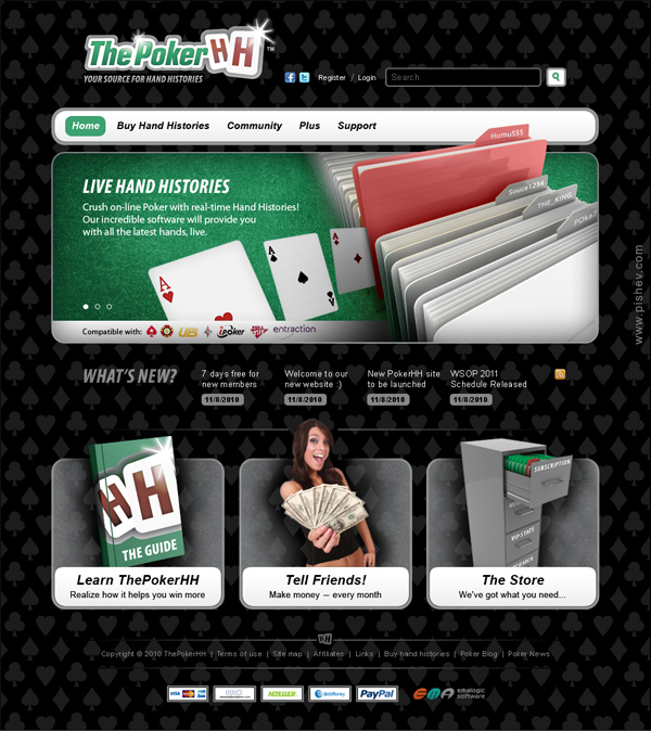 Poker logo Website identity green red dark black pattern texture sparkle image set Header symbol effect