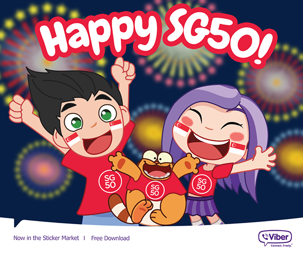 Viber Happy SG50 Stickers
