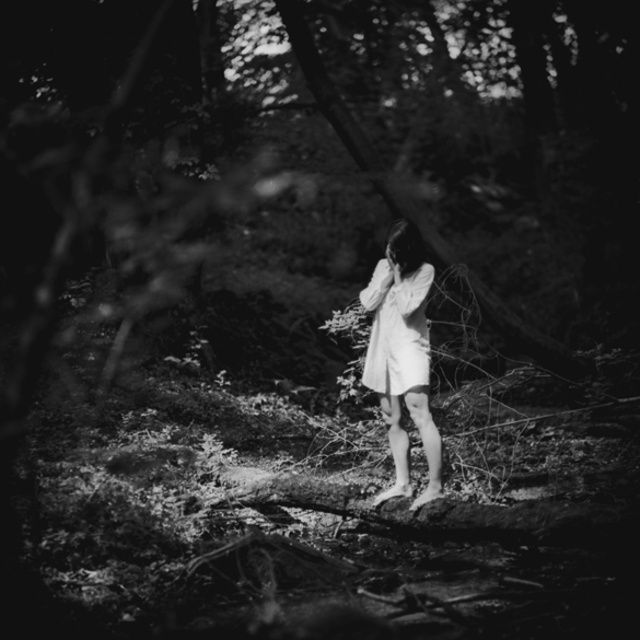 film photography  sensual portrait woods summer light pentacon six analog woman