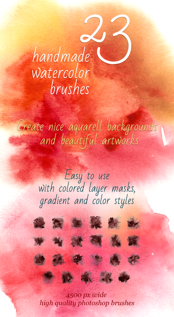 watercolor photoshop brushes brush art artistic colorful