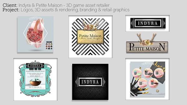 3D Assets, logos & branding for E-commerce client