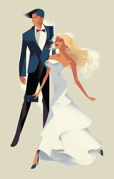 Adobe Portfolio Harrods fashionillustration graphic design madsbergillustration couple