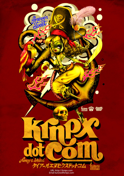 KRNPX poster rock girl kitsch