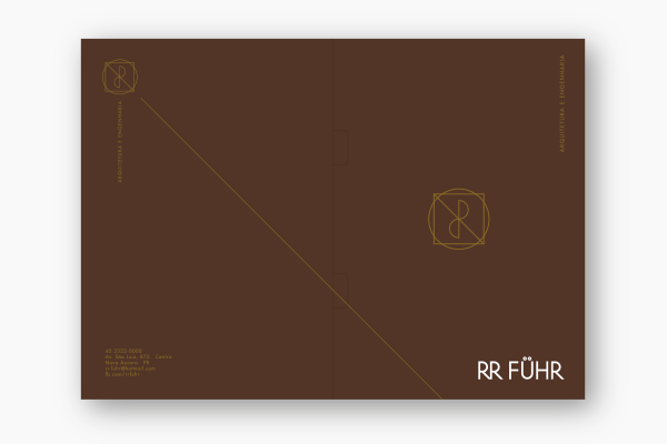 RR Fuhr ARQUITETURA studio design papelaria cartão beleza classico Leonardo Da Vinci Homem vitruviano identidade Engenharia
