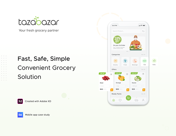 Grocery Mobile App UI UX Design Case Study
