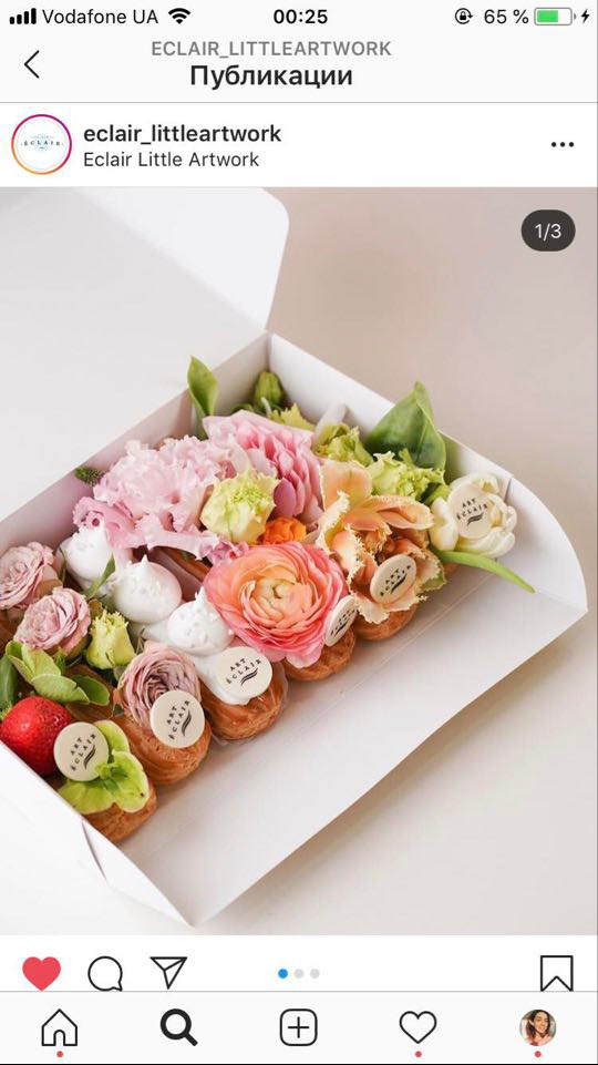 Art-project Eclair Flowers food-art food-photo food-stylist fresh flowers photokitchen