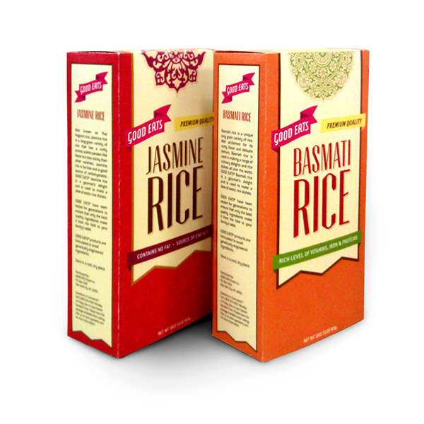 GOOD EATS rice packaging design on Student Show