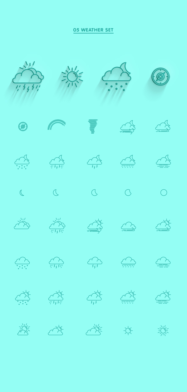 EIGHT LINE ICON SETS