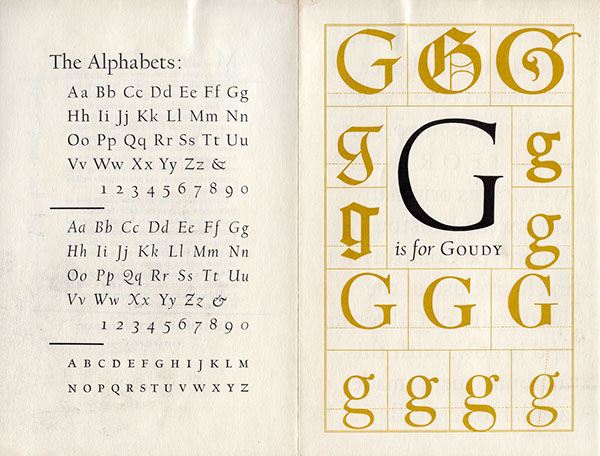 type fonts goudy californian