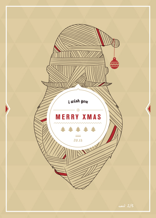 xmas Christmas santa Rudolph merry martin grohs grohsARTig giveaway post card card print