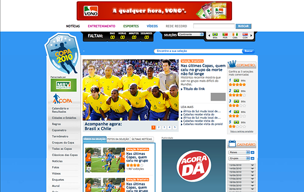 Web front Copa