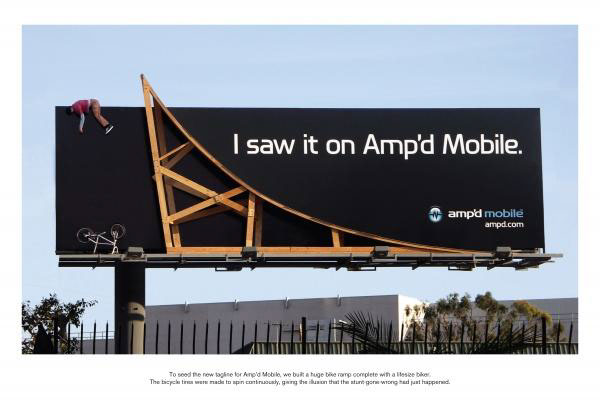 Amp'd mobile Telephony Slapstick taxi happy stunts pole dancing rapping Midget stuntmen