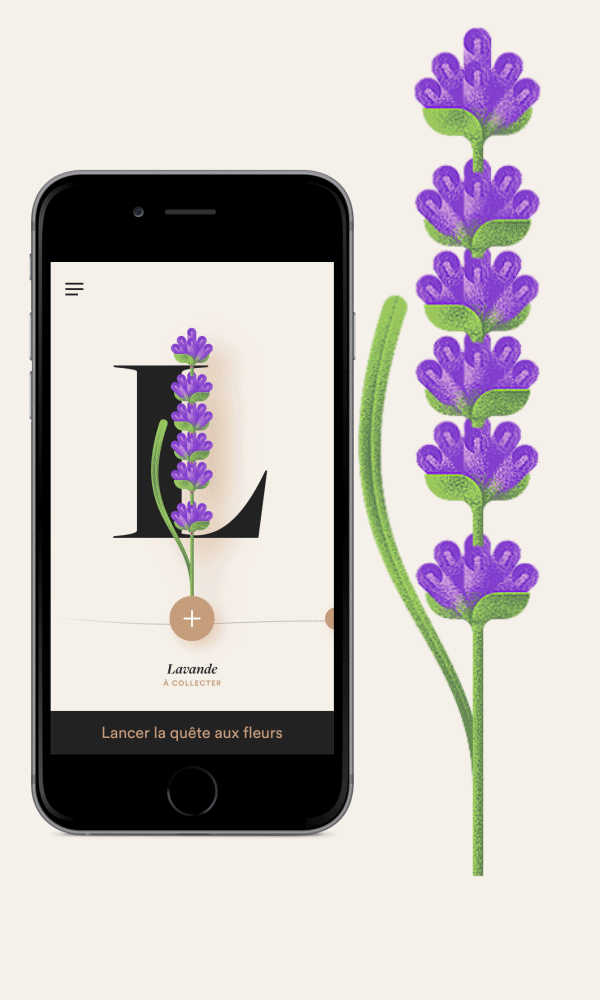 Nature skincare Interface mobile beauty app SISLEY UI ux flower Cosmetic