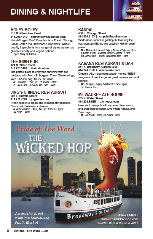 historic third ward Milwaukee Marcus Promotions Spring 2015 Guide