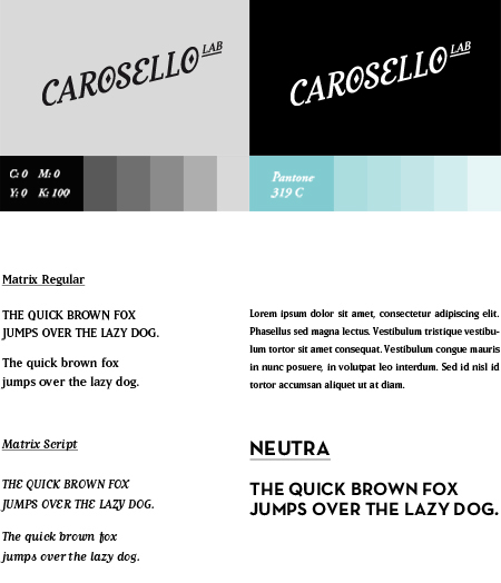 carosellolab logo agency poster stamp carosello business card identity Stationery letterhead lettering corporate vintage carousel