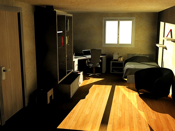 3D 3dsmax chambre room
