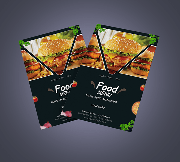 food flyer design