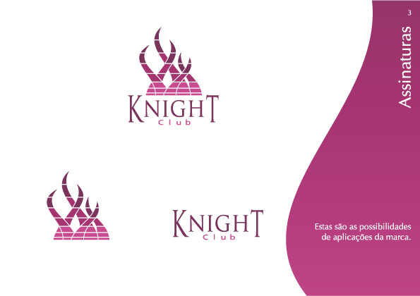 knight club identidade visual marca manual Logotipo cartão cardápio uniforme pedro marinelli