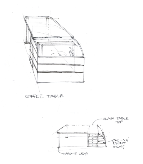 chair furniture cardboard concept sketches