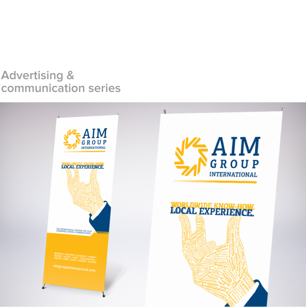 AIM Events congress hands text edited by hand identity type image