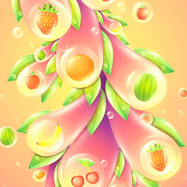 Fruit design vexel vector color