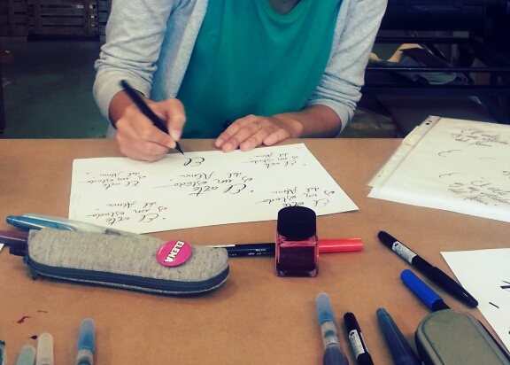 el calotipo lettering brush pen mr kams tipografia type Workshop zaragoza