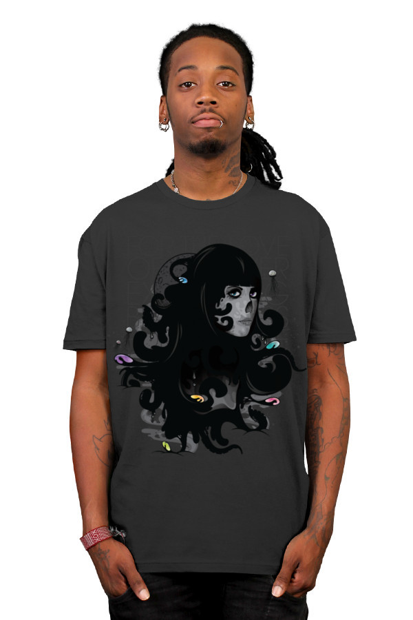 Design by Humans jthree concepts tee tshirt textile vector Character dark female skull dead scout