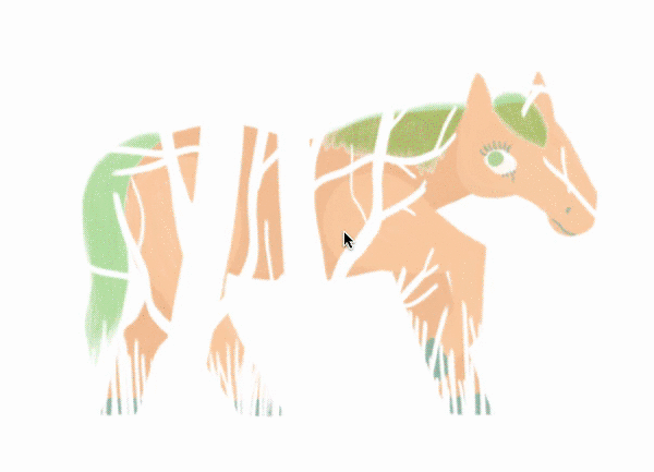 bunny forest animation  web animation parallax JavaScript snow digital painting Digital Art  programming 