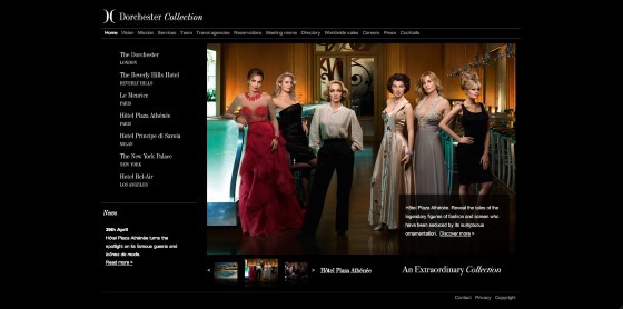 dorchester collection luxury press Website integrated
