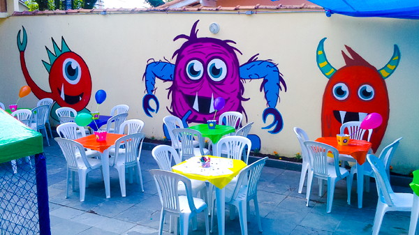 grafitti  Monsters  kids party