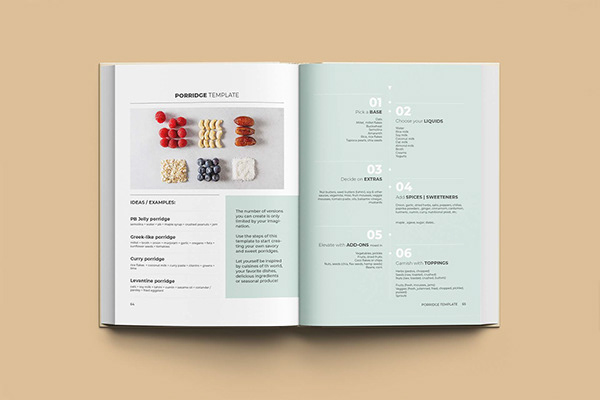 Vegan cookbook - Editorial Design