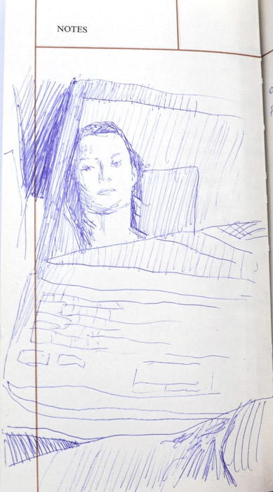 self portrait sketchbook sketch portrait
