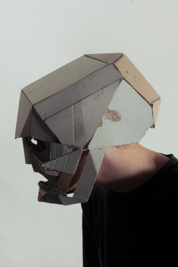 masks animal skull deer goat pig swine expressionistic cardboard dionisian bacchenale