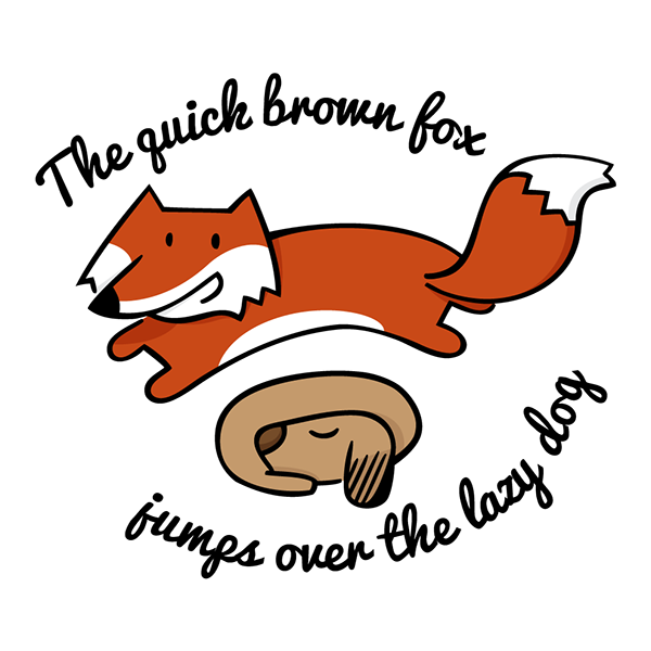 The quick brown fox jumps over the lazy dog.