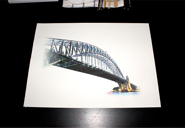 Sydney Harbour Bridge bridge watercolor