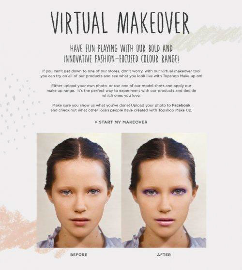 Taaz your at virtual makeover Transpulse &