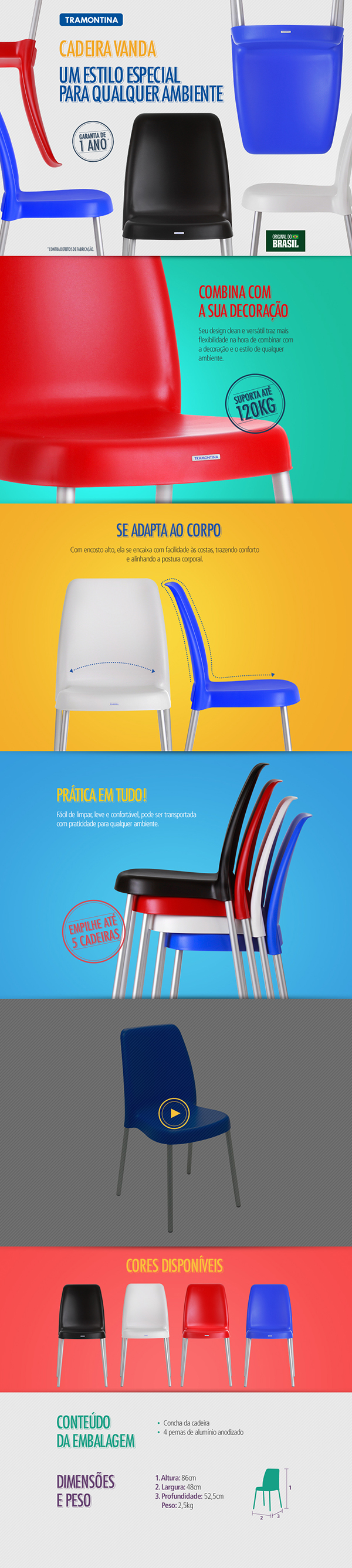 tramontina Conteúdo Especial cadeira cadeira vanda cadeira azul cadeira preta cadeira branca cadeira vermelha chair plastic chair