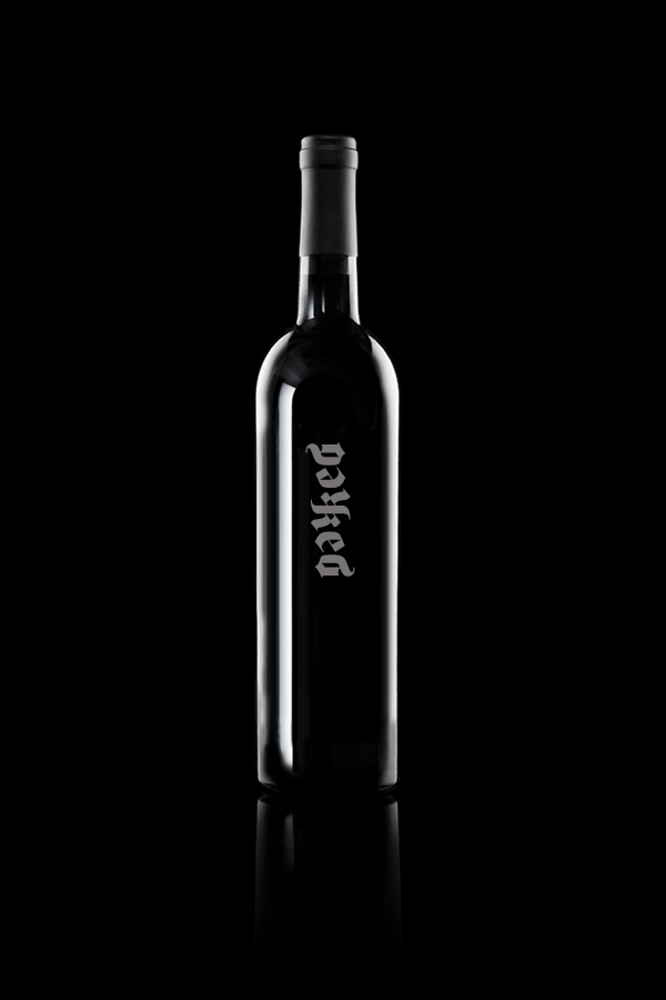 naked wine concept black White ambigram minimal