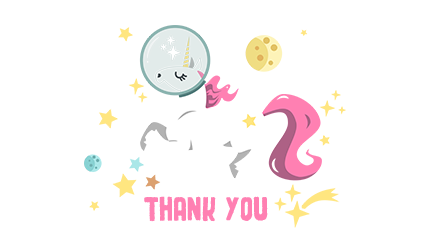 Space Unicorn pattern and design