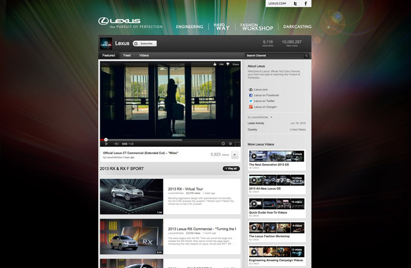 Lexus  brand extension digital