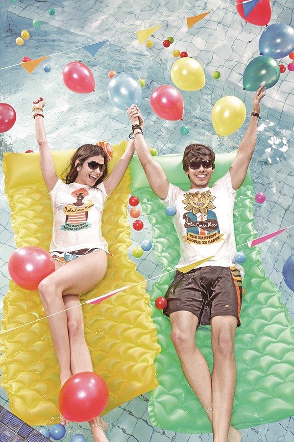 Costa Rica tshirt woman man Fun summer Holiday baloon Swiming Travel friendship journey casual trendy