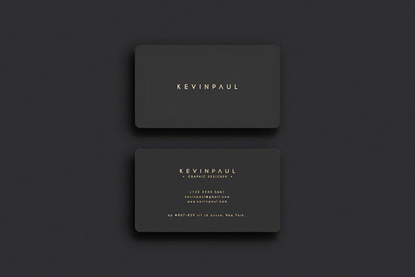 minimalist business card design