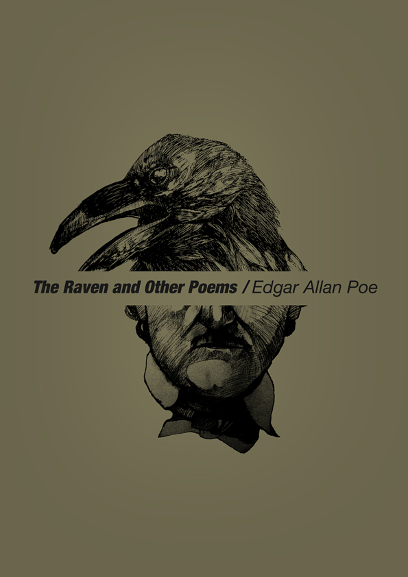 ILLUSTRATION  graphic design  Drawing  literature Edgar Allan Poe poems writing 