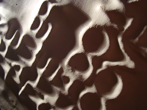 Shadows clay sculpture light gif Lyrics handmade tactile 3D texture lettering Tom Vek song animated photograph